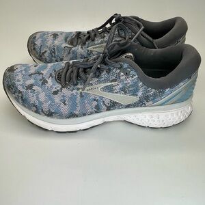 Brooks Camouflage Blue and Gray Sneakers